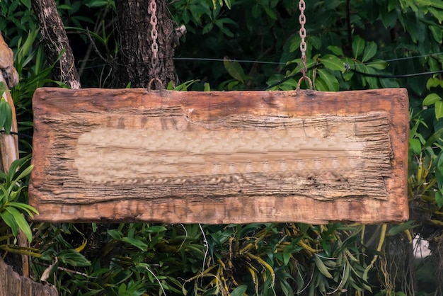 Foto tablero de madera vacío cartel de madera en blanco