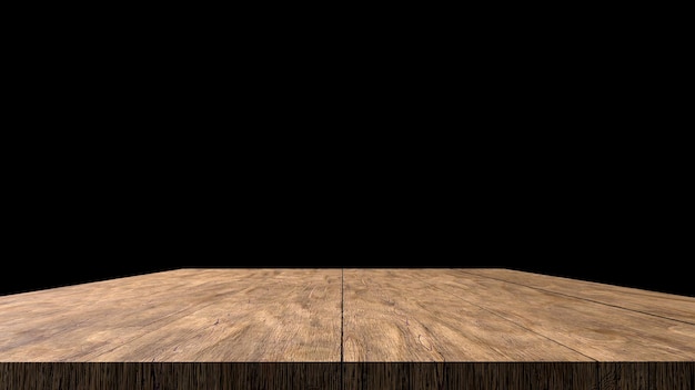 Tablero de madera vacío o fondo aislado de la mesa