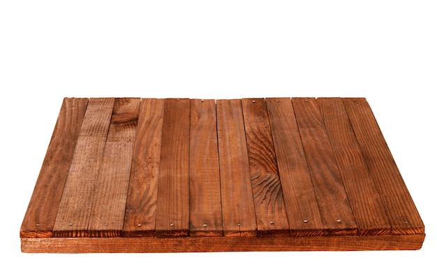 Tablero de mesa de madera, aislado