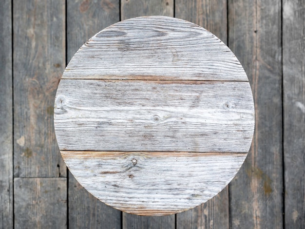 Tablero de mesa redondo de madera