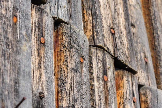 Tableros de madera envejecidos agrietados