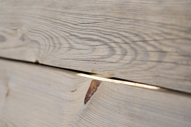 Tableros de madera con fondo de madera agrietada y fotografía macro Cerrar