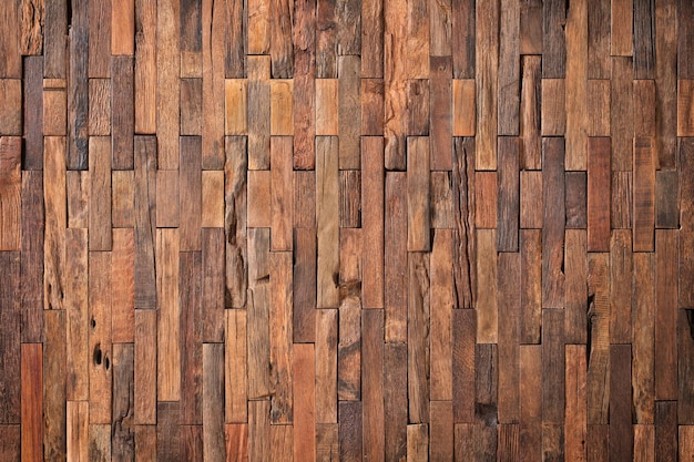 Tableros de mosaico de textura de madera de fondo de pared de madera interior