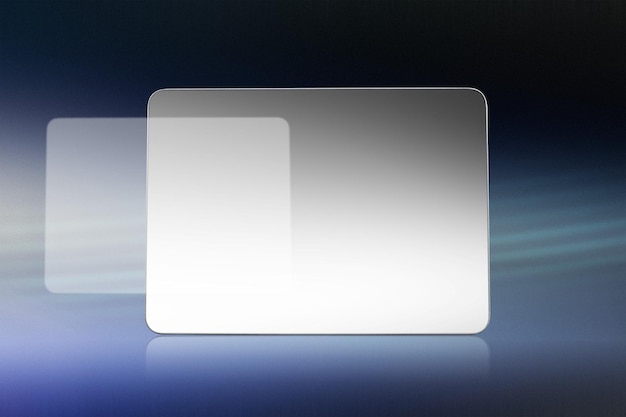 Tablet-Bildschirm png-Mockup durchsichtiges Design futuristisches digitales Gerät