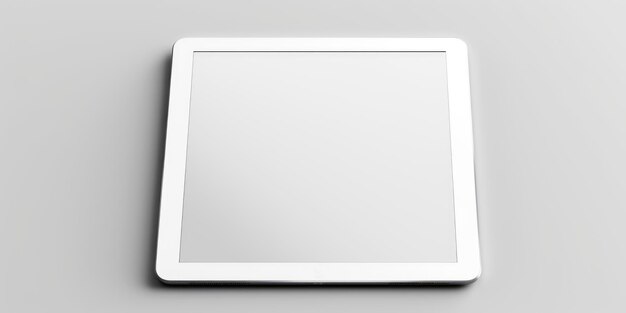 Foto tablet digital em branco com fundo cinzento