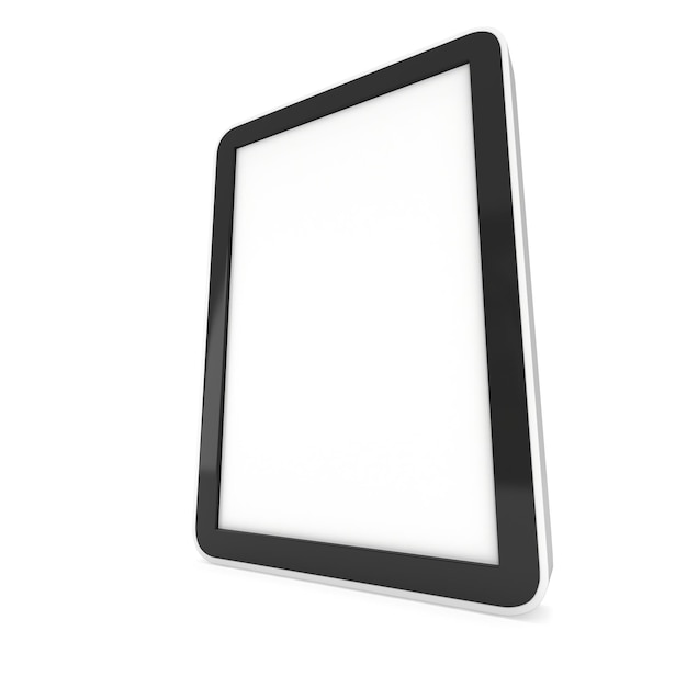 Tablet PC con pantalla en blanco