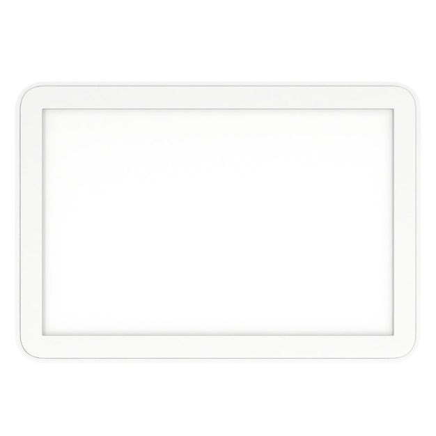 Tablet PC con pantalla en blanco