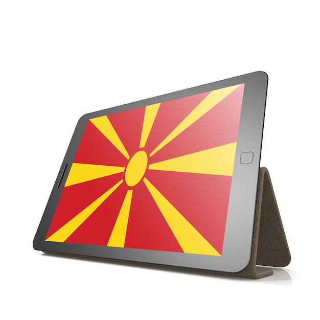 Tableta con bandera de macedonia