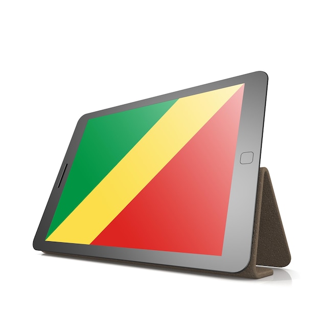 Tableta con la bandera de la República del Congo