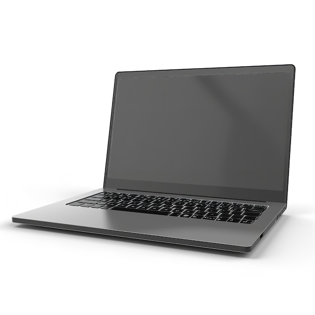 Tableta de casa 3D pantalla blanca y explosión de una computadora portátil y computadora y gato utilizado en una laptop