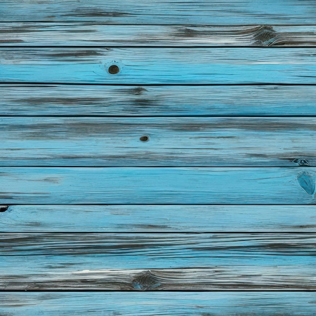 Un tablón de madera azul con un fondo de madera.