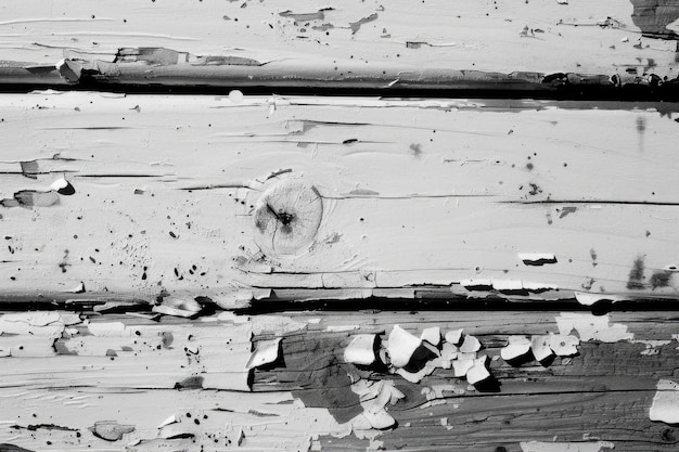 Táboa de madeira velha pintada de branco Táboa de árvore velha paintada de branco