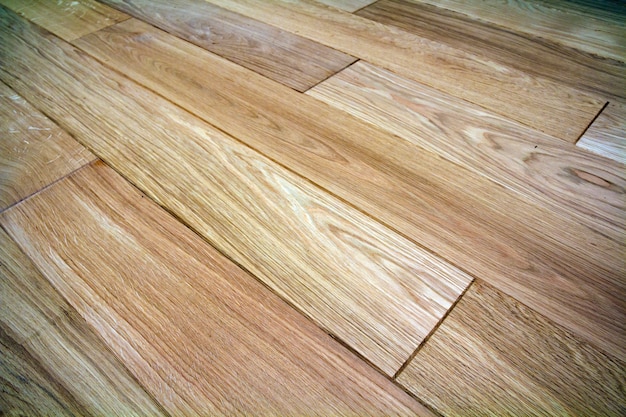 Tábuas de assoalho de parquet de madeira marrom claro natural