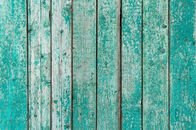 Foto tábuas de madeira pintadas de azul como plano de fundo ou textura