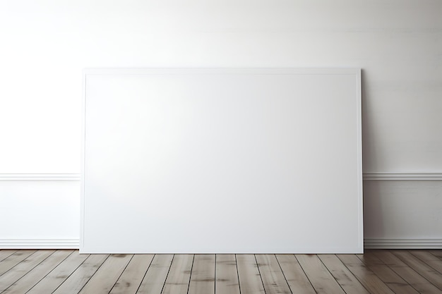 Tabuleiro branco em branco na parede