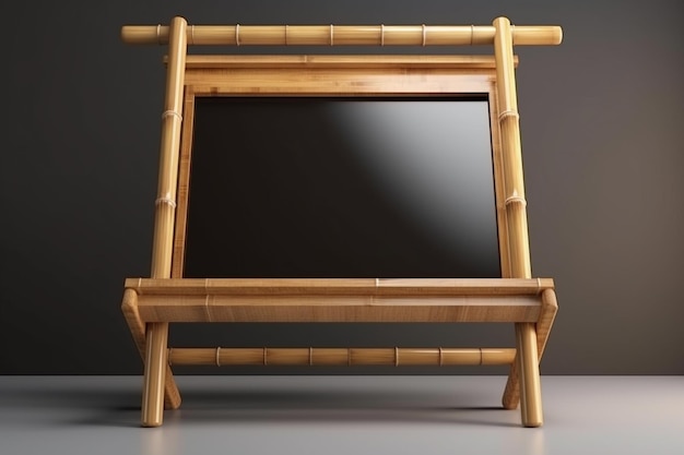 Tabuleta com Bamboo Frame Ai generative