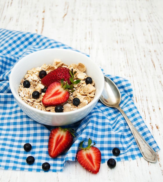 Taça com muesli