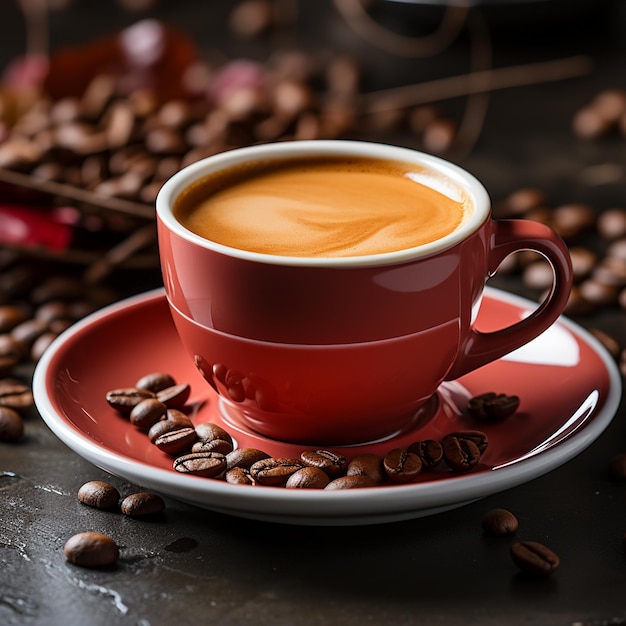 Taça de café bebida deliciosa imagem isolada de alta resolução