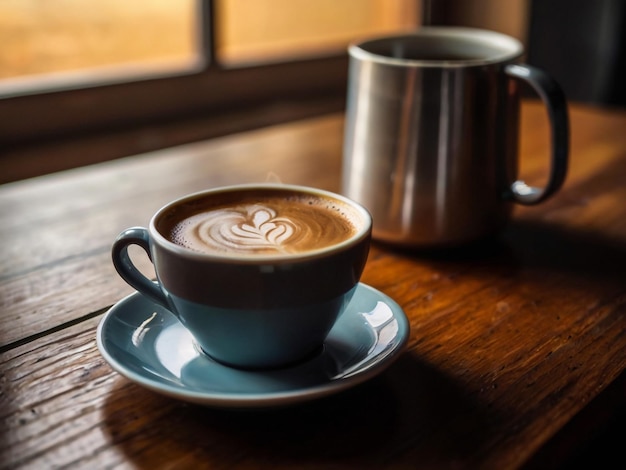 Foto taça de café de manhã.