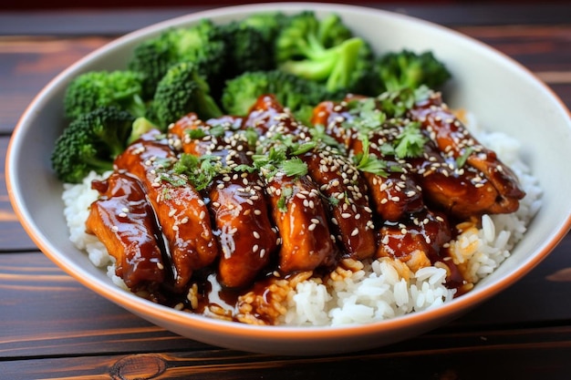 Taça de Teriyaki de cogumelos de soja Miso