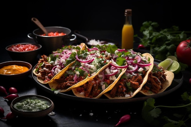 Taco aus Cajun-Schweinefleisch