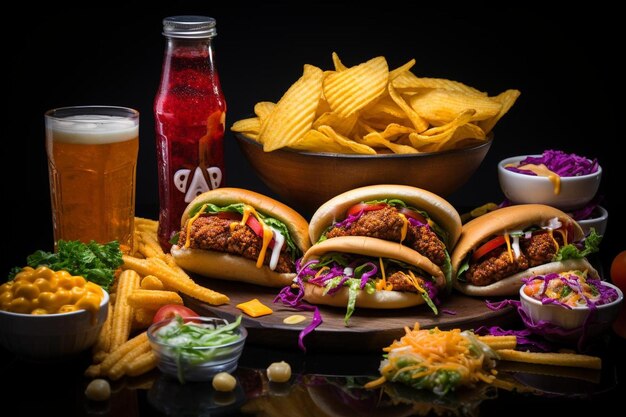 Taco Cravings Indulge-se em fast food Prazer Melhor foto de Taco