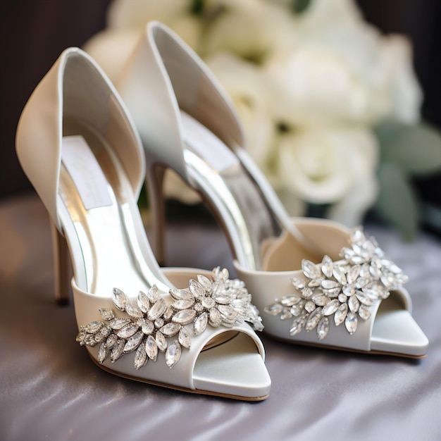 tacones de boda de novia