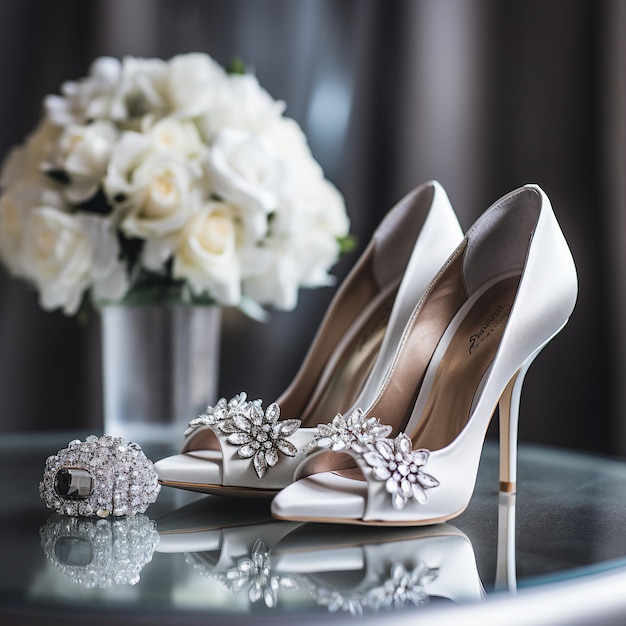 tacones de boda de novia