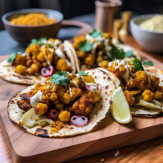 Tacos de coliflor