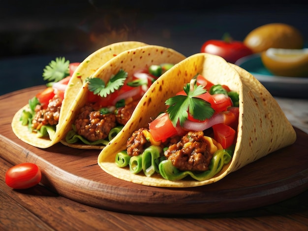 Foto tacos de comida mexicana de perto