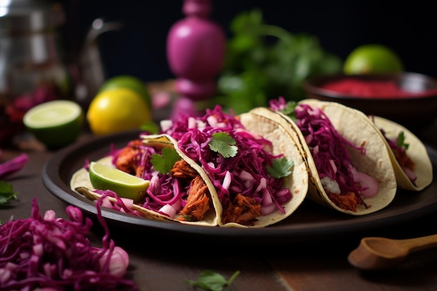 Tacos de Jamaica Vegano Hibiscus Tacos