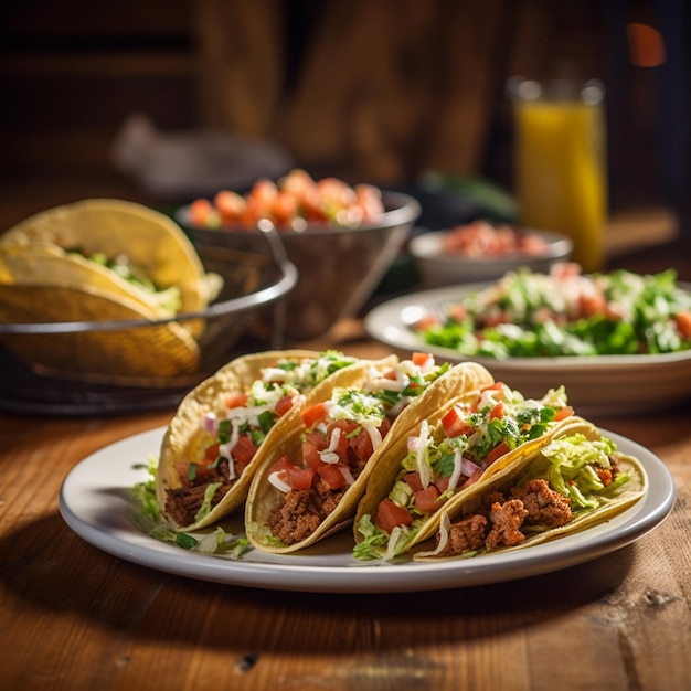 Tacos Mexicanos Autênticos Picantes e Deliciosos