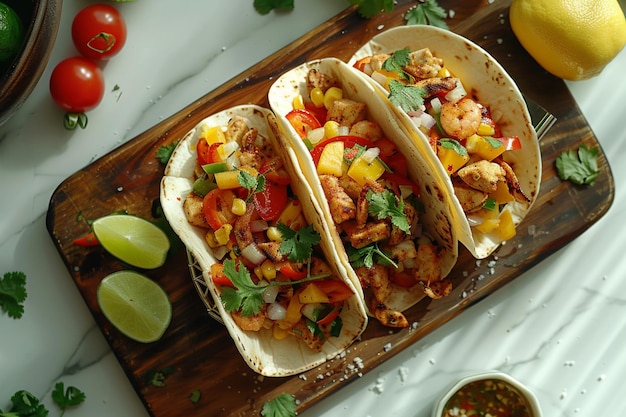 Tacos mexicanos gerados pela IA