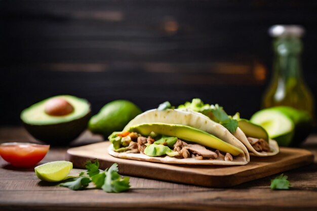 Tacos tradicionales mexicanos de carne de res y barbacoa