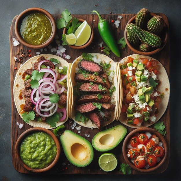 Tacos tradicionales mexicanos