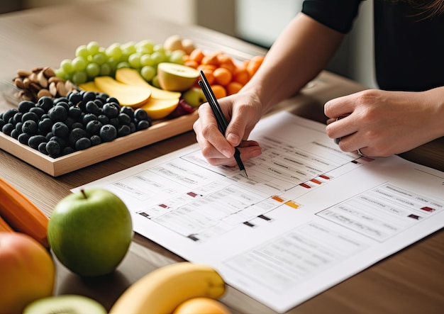 Foto tätigkeit als ernährungsberaterin