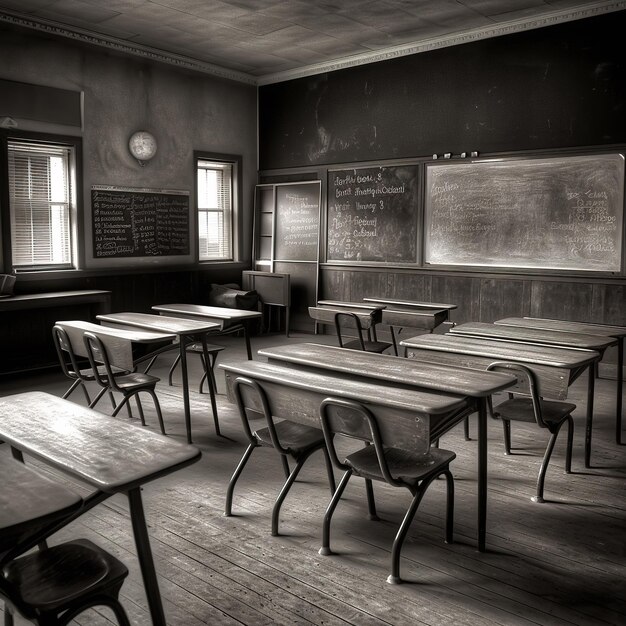 Foto tafel in einem klassenzimmer