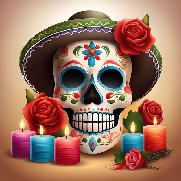 Tag der toten Schädel-mexikanischen Kultur
