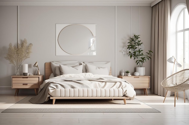 tagsRelated3d rendering vintage minimal mock up quarto em estilo escandinavo e clássico