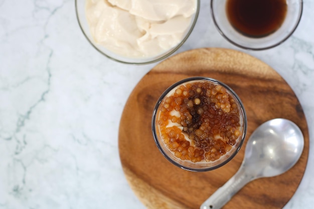 Taho Soja mit Vanille und Tapioka