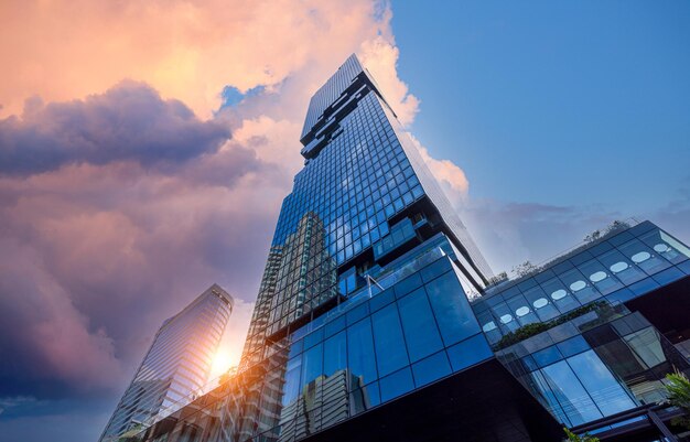 Foto tailândia bangkok panoramic king power mahanakhon arranha-céu