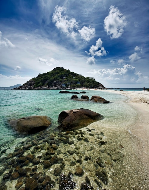 Tailândia, Koh Nangyuan (Ilha Nangyuan), vista da ilha