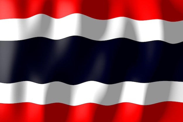 Tailândia ondulou a bandeira do país