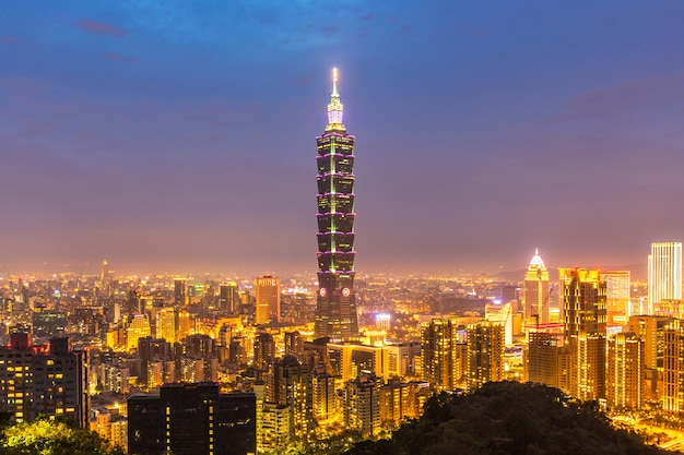 Taipé, Taiwan skylines