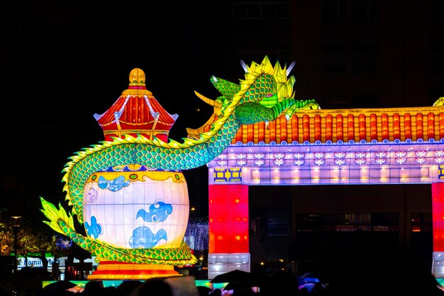 Taipei animado festival de linternas Xianglong linterna Xianrui