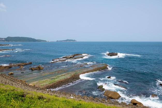 Taiwan costa norte do mar oceano