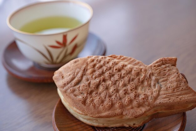 Taiyaki y té japonés