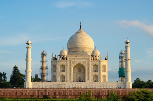 Foto taj mahal contra o céu