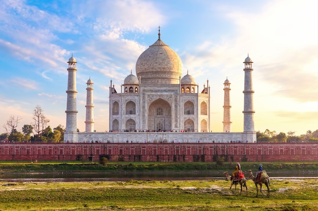 Taj Mahal, exotischer Indien-Anblick, Stadt Agra.