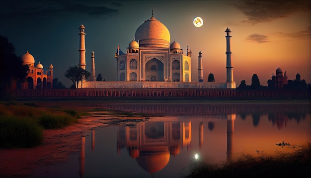 Taj Mahal im Agra-Land